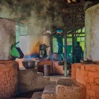 This are the steamers in action. You can see how the hot steam exit the top.